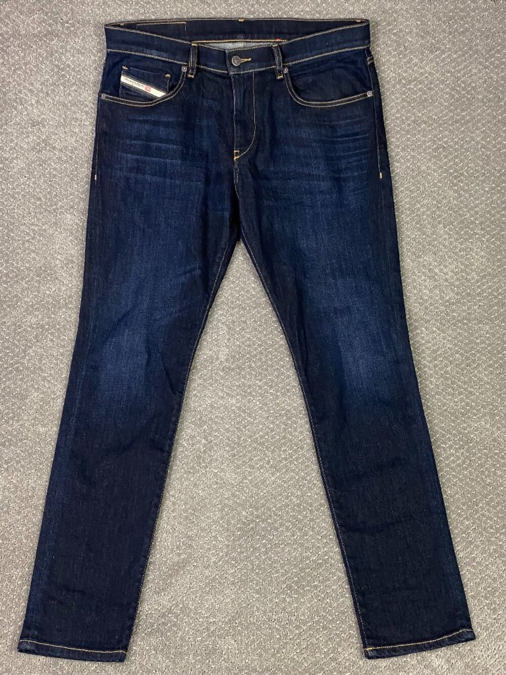 Diesel 2019 D-Strukt Jeans Mens 36x32 Blue Stretch Slim